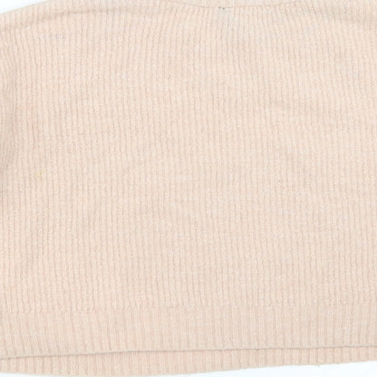Divided by H&M Womens Pink   Pullover Jumper Size M  - cropped