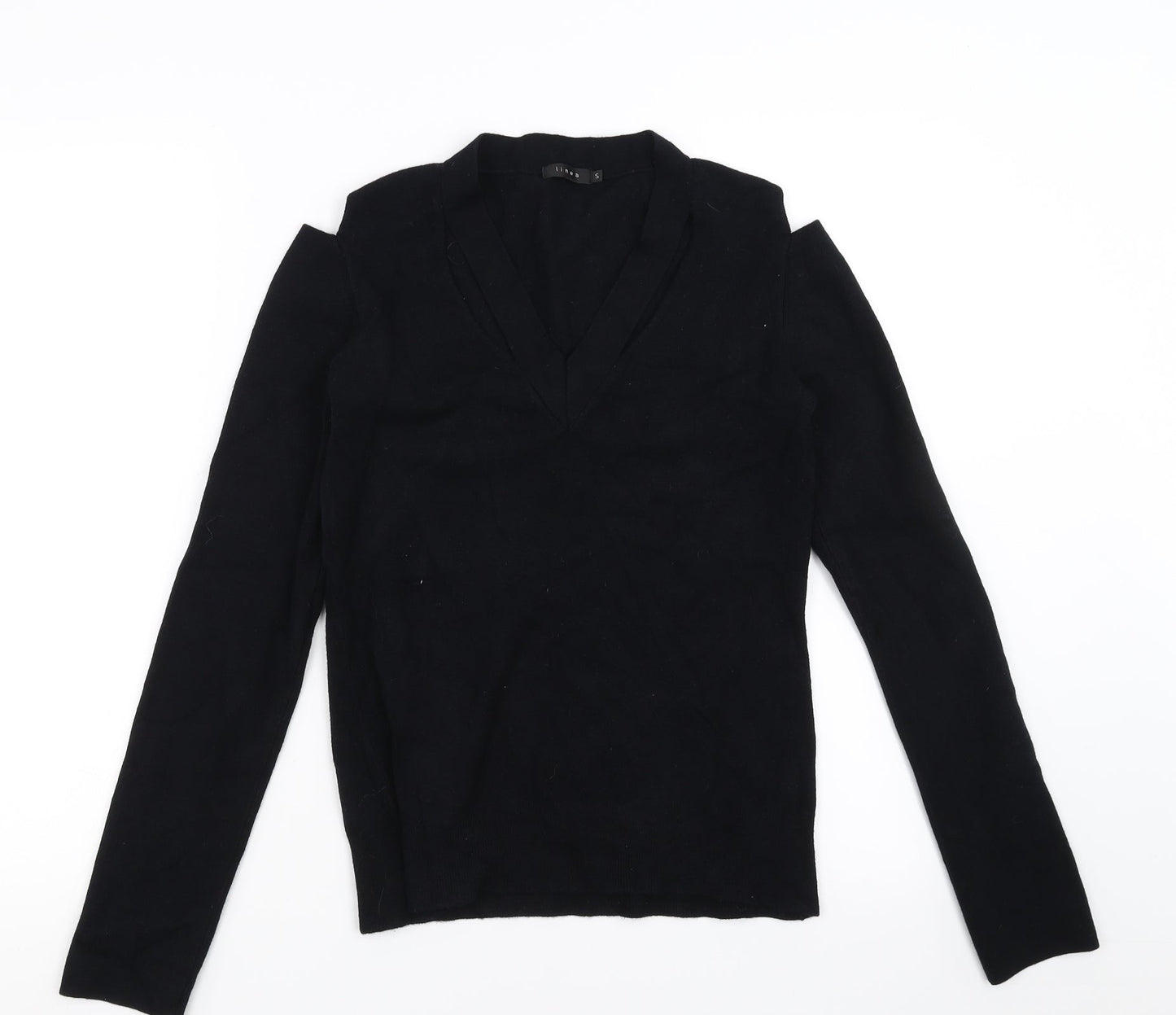 Linea Womens Black   Pullover Jumper Size S