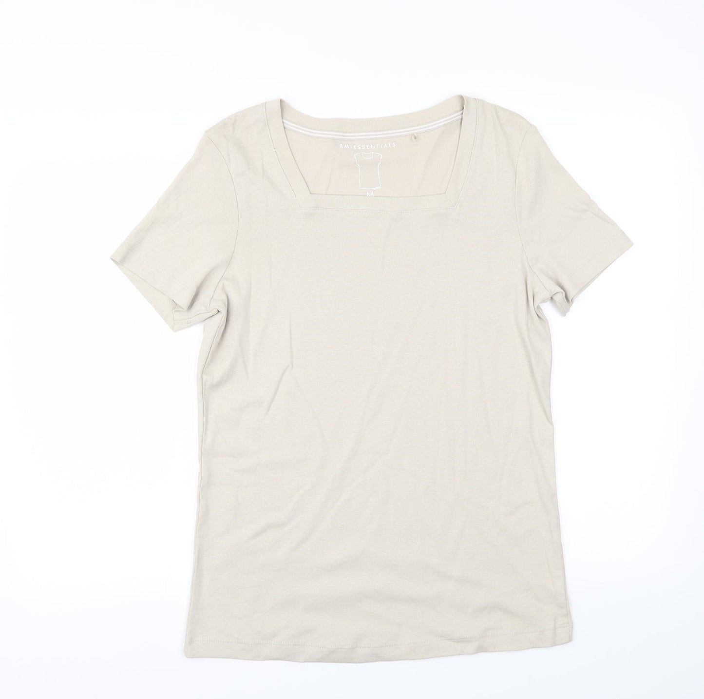 Essentials Womens Beige   Basic T-Shirt Size M