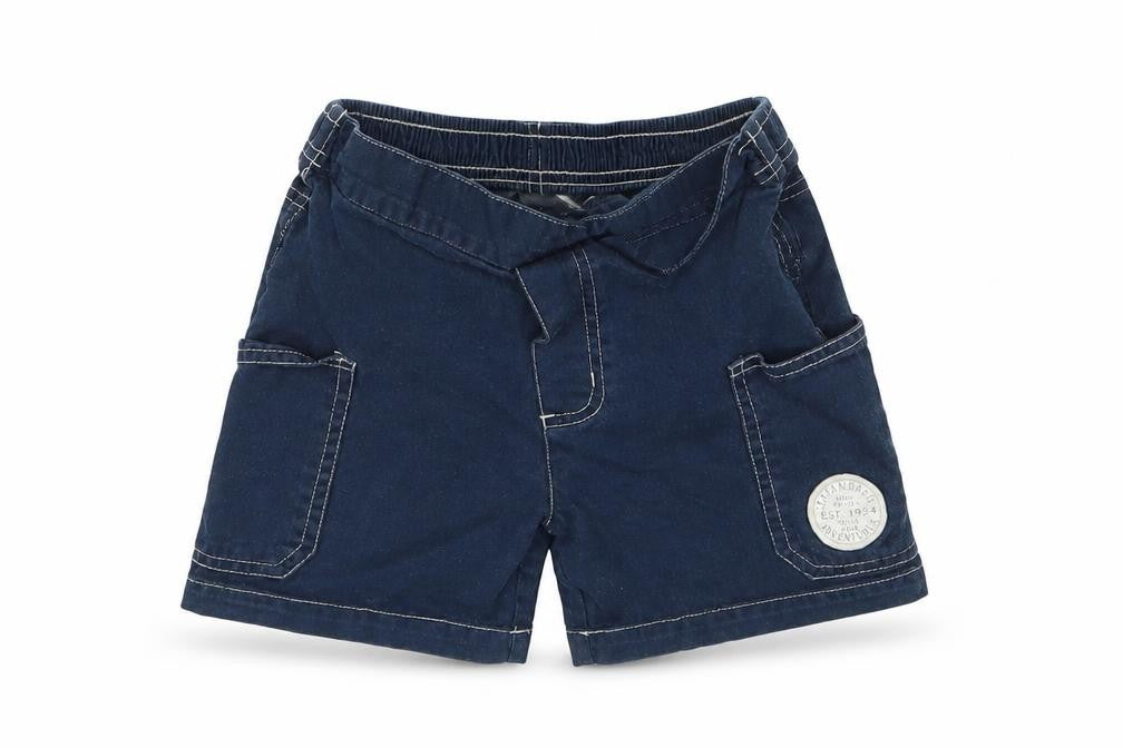 TINY TED  Boys Blue Animal Print  Chino Shorts Size 2-3 Years
