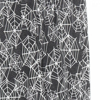 Disney Girls Black Animal Print  Jogger Trousers Size 3 Years