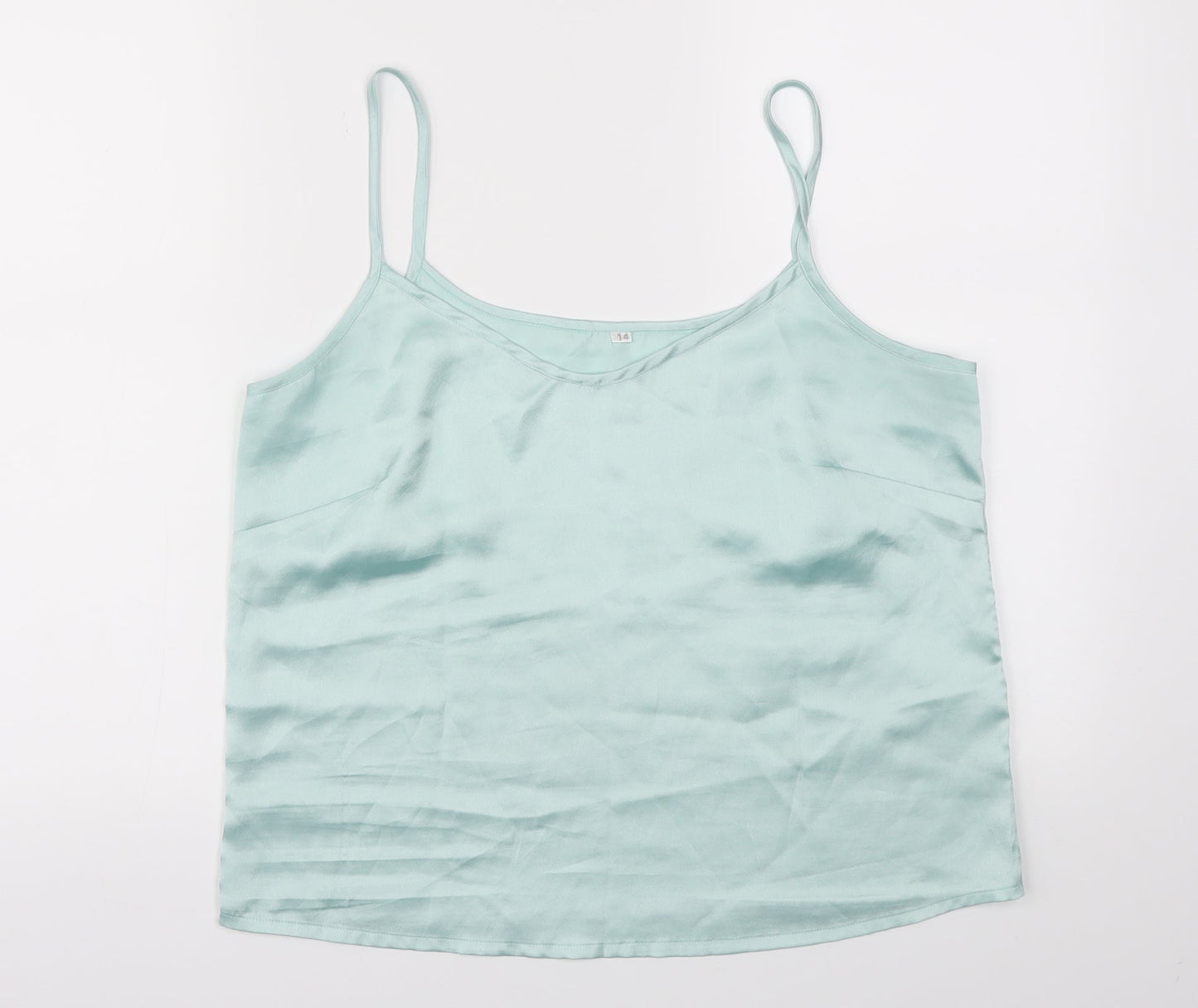Preworn Womens Blue   Basic Blouse Size 14