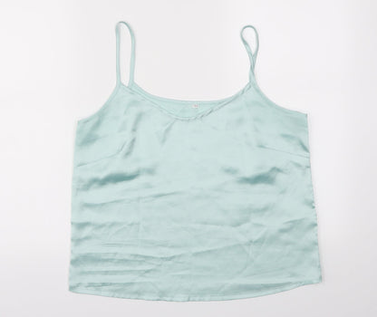 Preworn Womens Blue   Basic Blouse Size 14