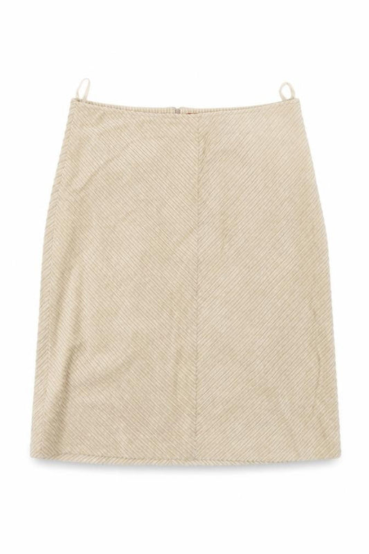 Preworn Womens Beige   A-Line Skirt Size 4