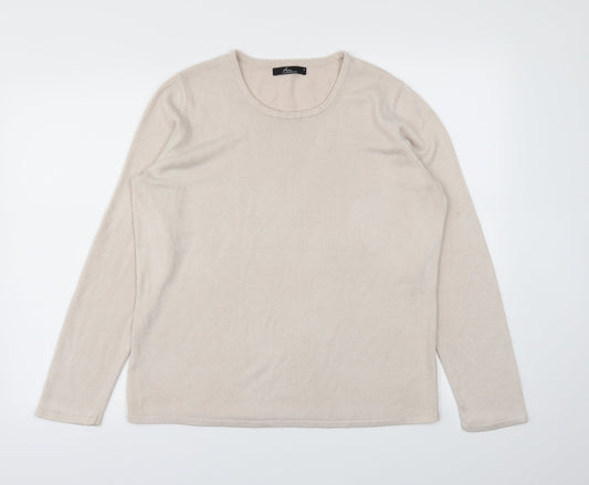 BM  Womens Beige   Pullover Jumper Size M