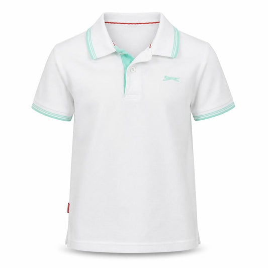 Slazenger Boys White   Basic Polo Size 7-8 Years