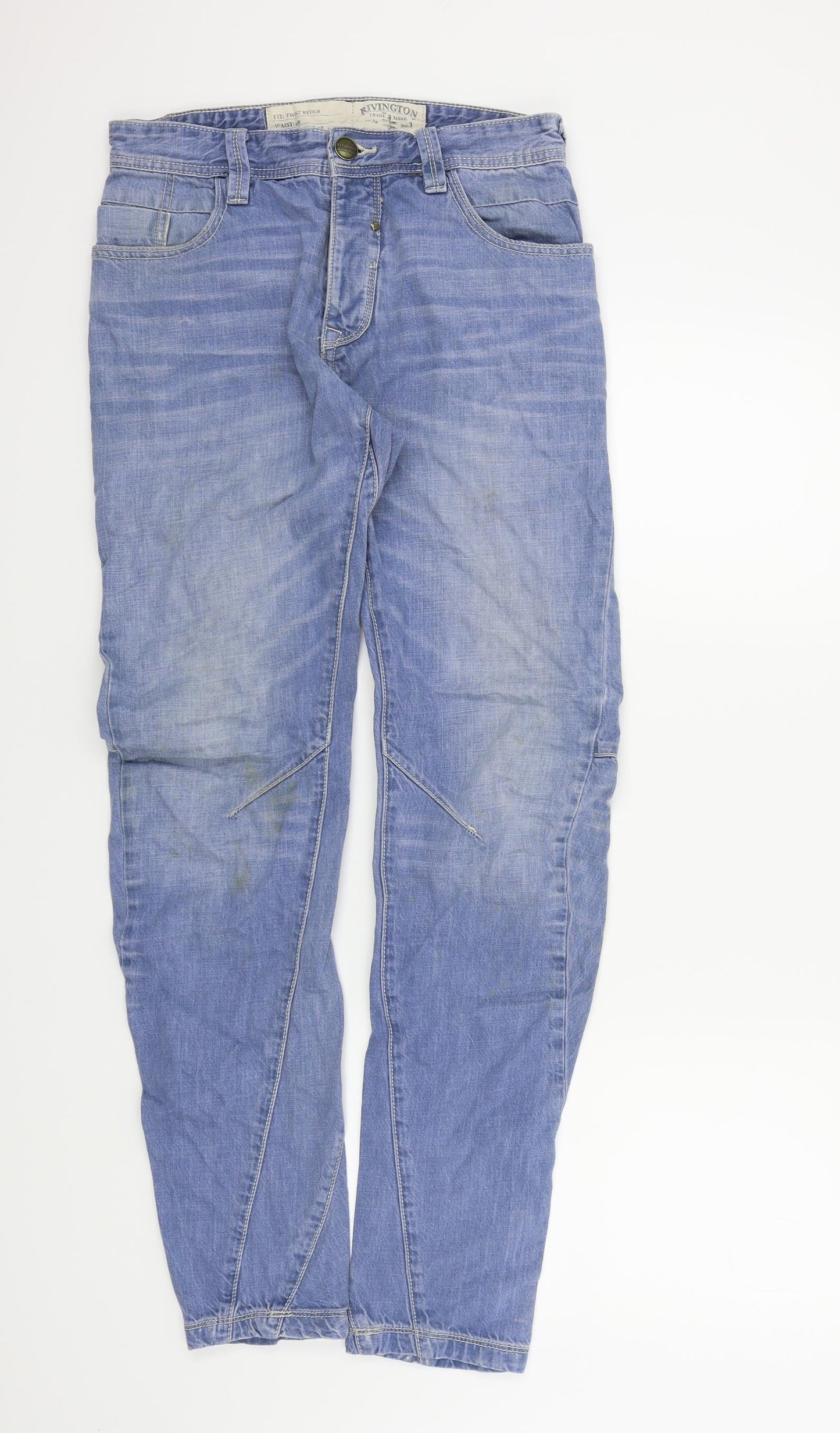 RIVINGTON Mens Blue   Skinny Jeans Size 28 in L30 in - TWIST RYDER