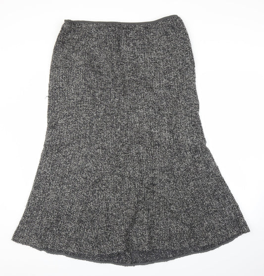 Preworn Womens Grey   Trumpet Skirt Size XL
