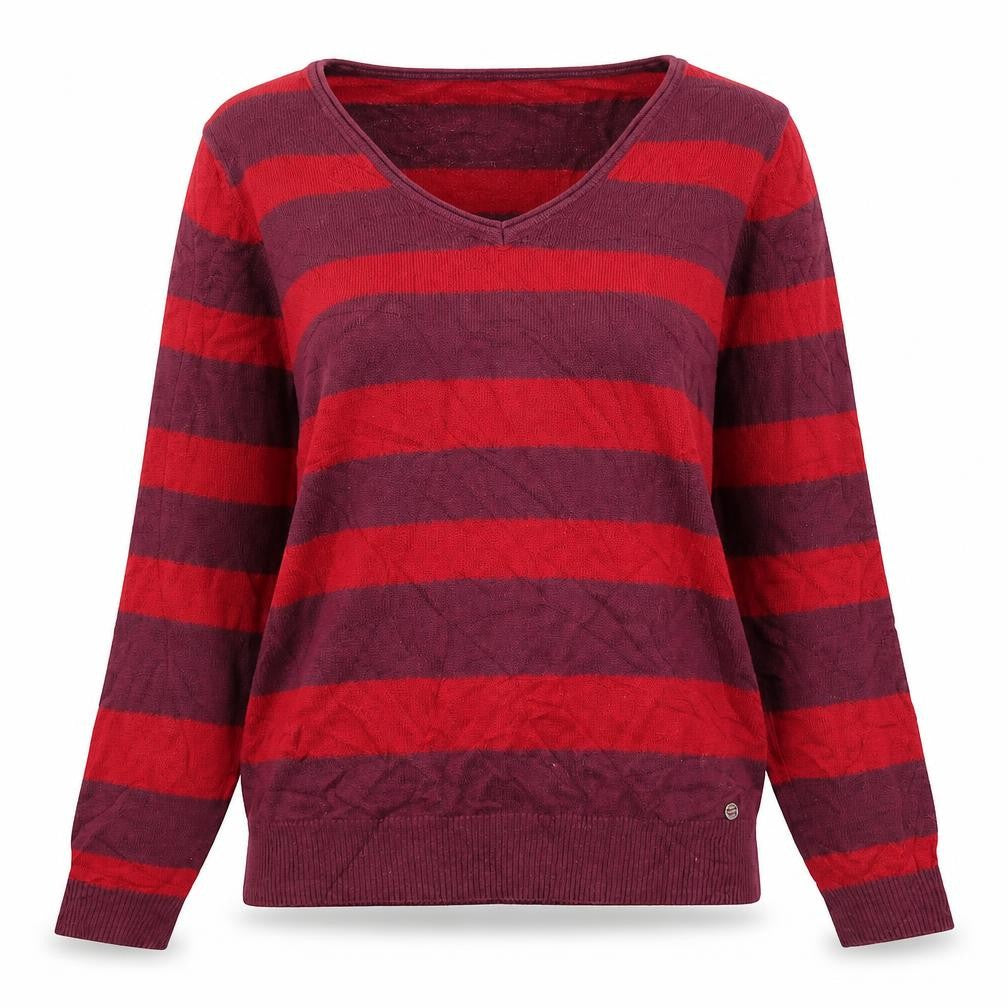 Preworn Womens Purple Striped  Pullover Jumper Size M