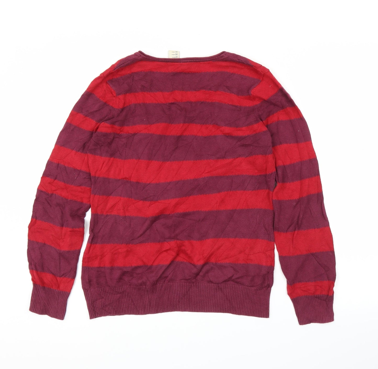 Preworn Womens Purple Striped  Pullover Jumper Size M