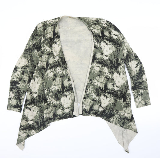 TU Womens Green Camouflage  Cardigan Jumper Size 12