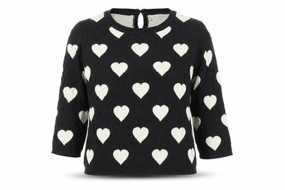 Next Womens Black   Pullover Jumper Size 10  - Loveheart