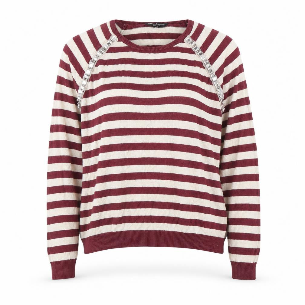 Dorothy Perkins Womens Purple Striped  Pullover Jumper Size 16
