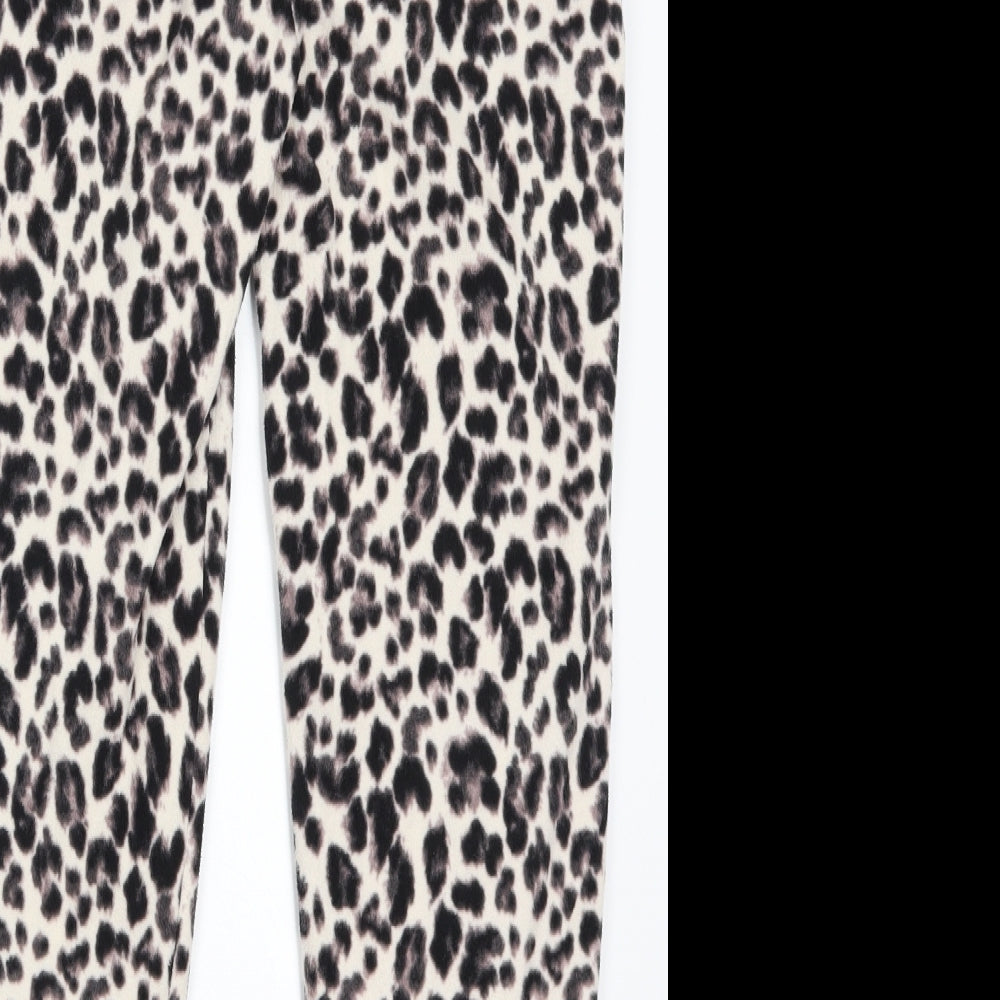 Goerge Womens Beige Animal Print  Trousers  Size 8 L26 in - Loungewear