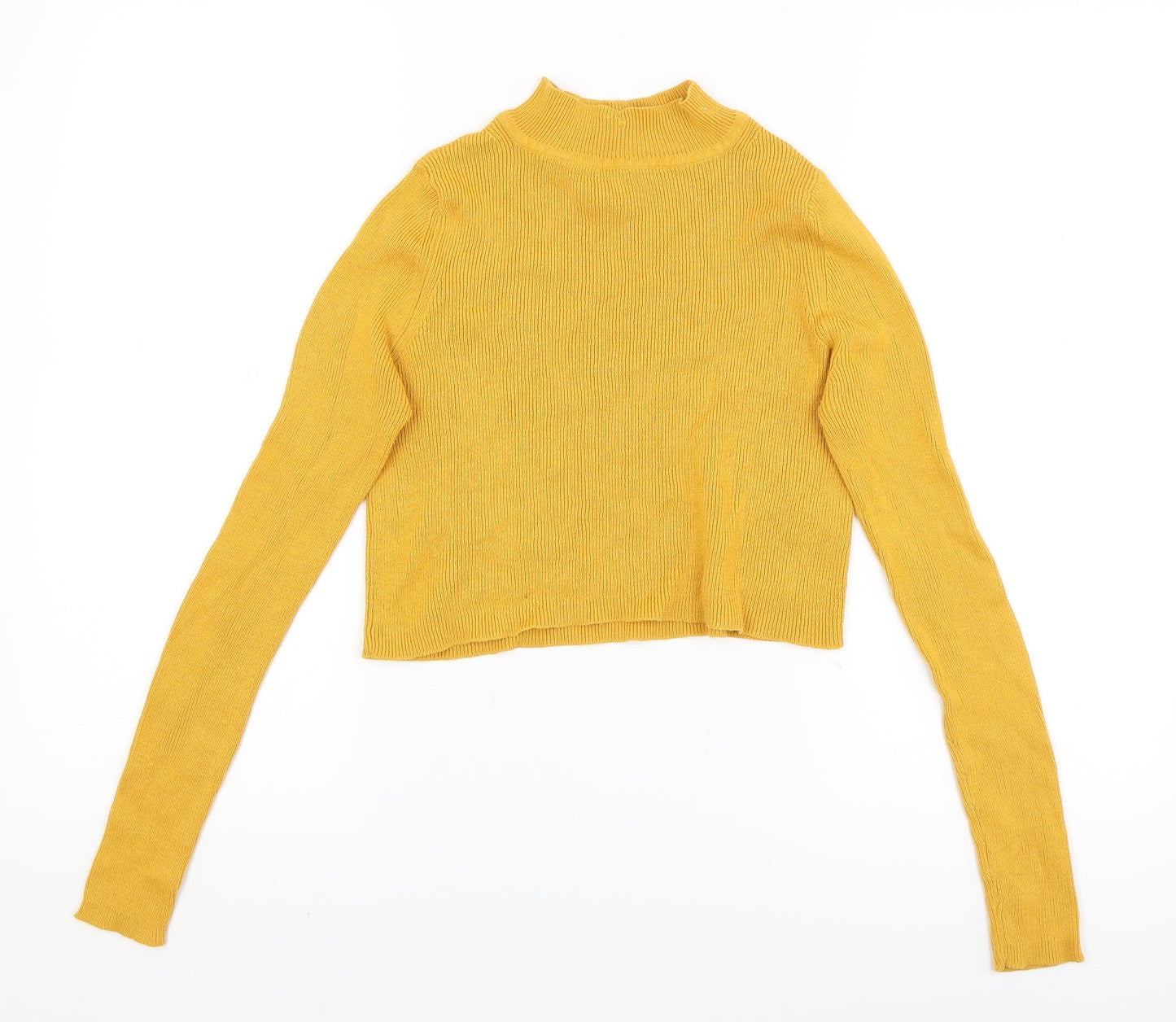 Select Womens Yellow   Basic T-Shirt Size 6