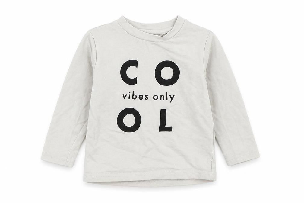 Tiny Tribe Baby White   Basic T-Shirt Size 12 Months  - cool vibes only