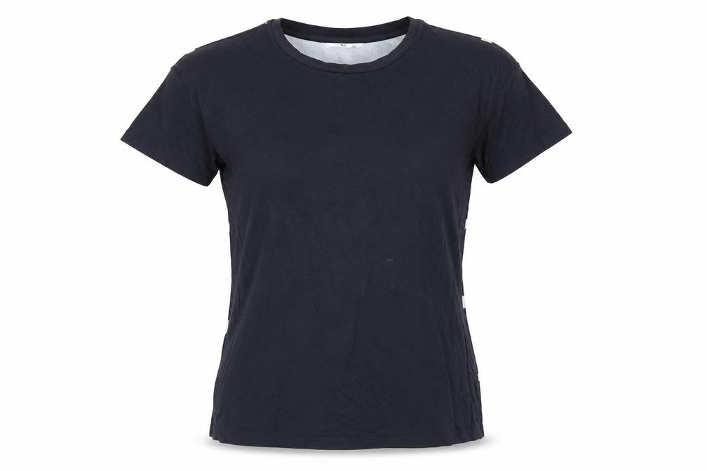Very Womens Blue Polka Dot  Basic T-Shirt Size 8