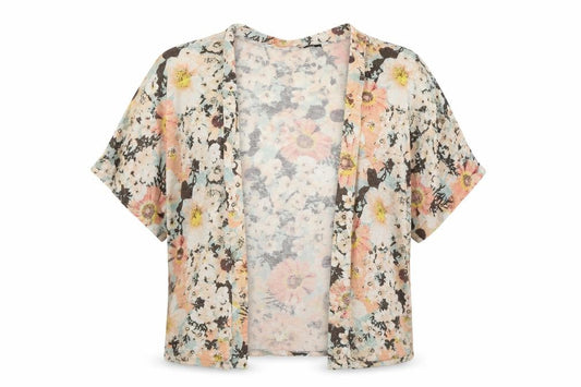 George Womens Pink Floral  Cardigan Jumper Size 12