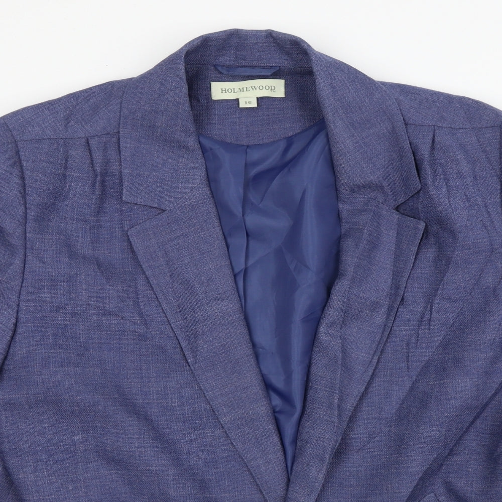 Holmewood  Womens Blue   Jacket Blazer Size 16