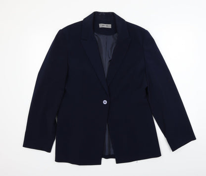 AMARANTO  Womens Blue   Jacket Blazer Size 14