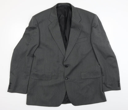 Preloved Chatsworth  Mens Grey   Jacket Blazer Size 42 - Front
