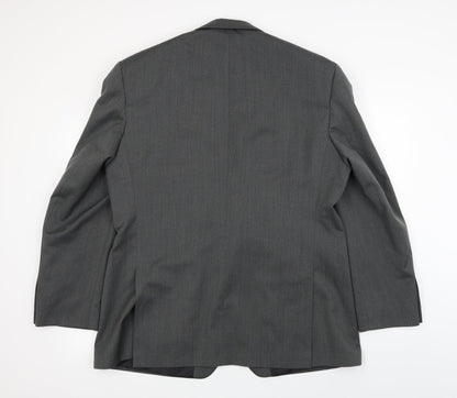 Preloved Chatsworth  Mens Grey   Jacket Blazer Size 42 - Back