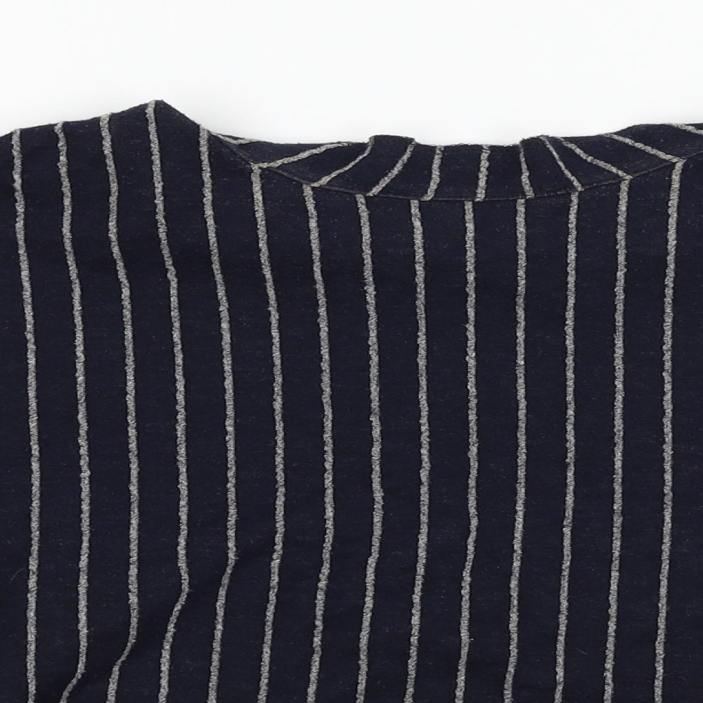 NEXT  Womens Blue Striped  Basic T-Shirt Size 10