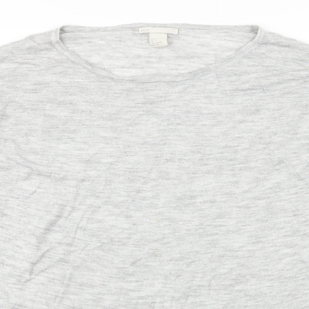 H&M  Womens Grey   Pullover Jumper Size S
