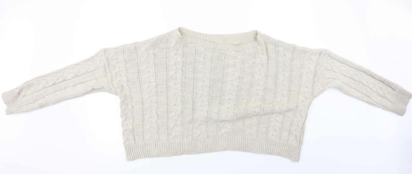 Preworn  Womens Beige   Pullover Jumper Size L