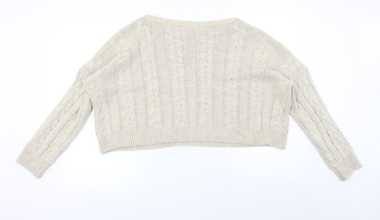 Preworn  Womens Beige   Pullover Jumper Size L
