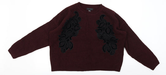 New Look  Womens Purple   Pullover Jumper Size S