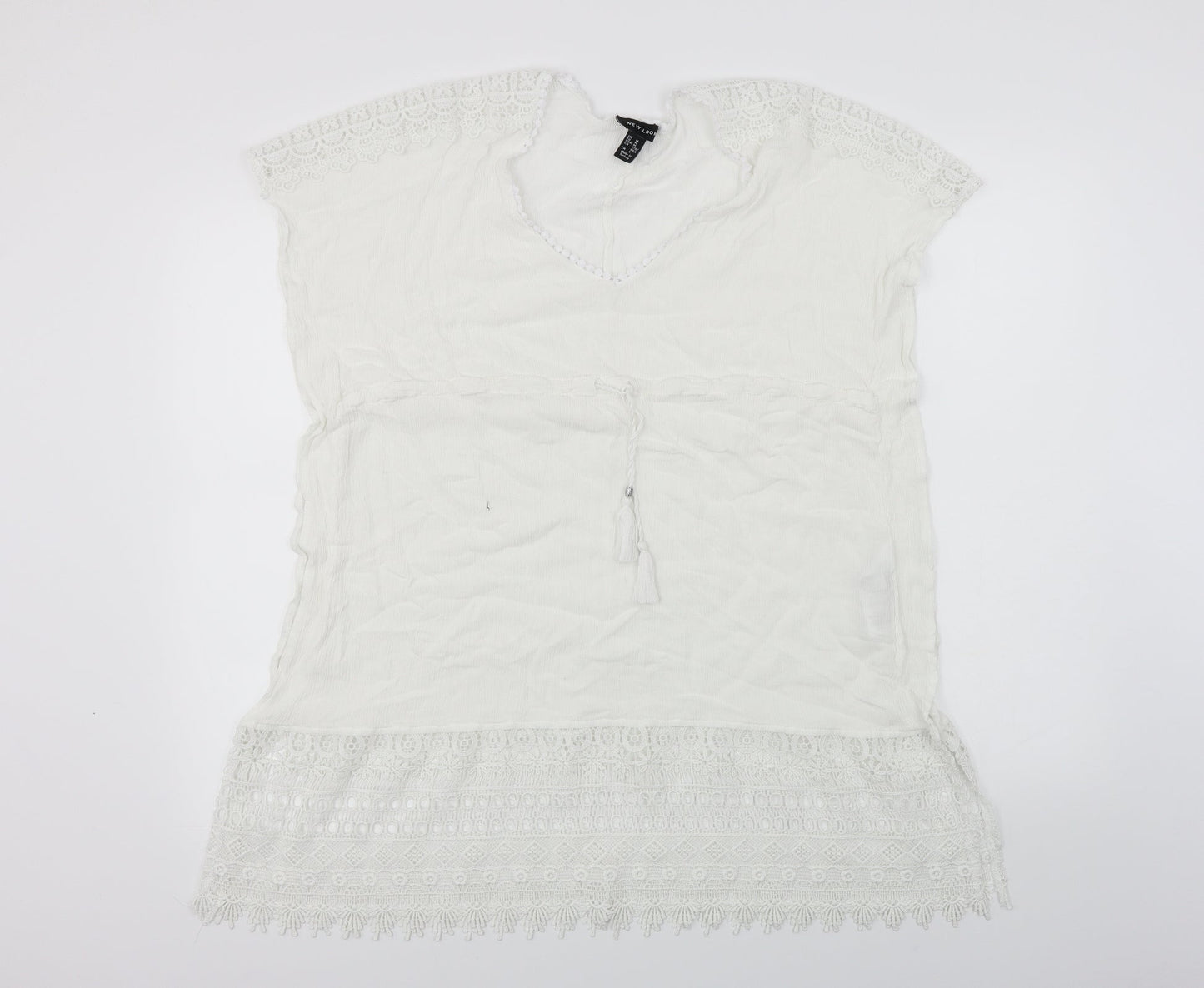 New Look  Womens White   Basic T-Shirt Size M