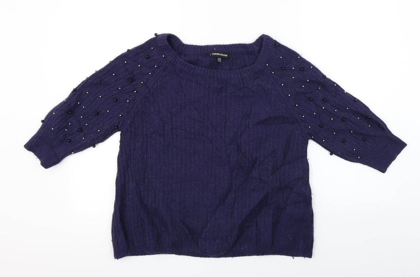 Warehouse  Womens Blue   Pullover Jumper Size 10