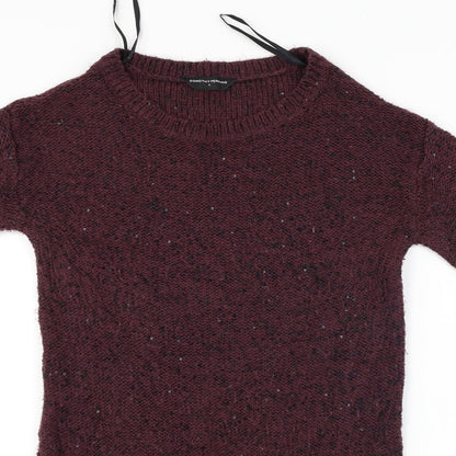 Dorothy Perkins Womens Purple   Pullover Jumper Size S