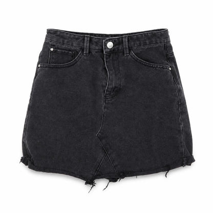 Primark Womens Black  Denim Mini Skirt Size 6