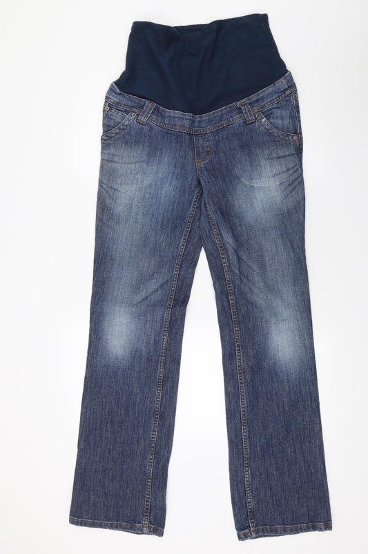 H&M Womens Blue  Denim Bootcut Jeans Size S L30 in