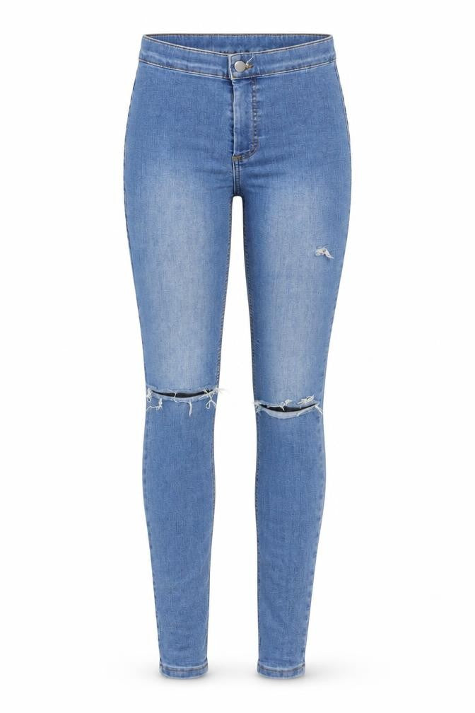 Topshop Womens Blue  Denim Jegging Jeans Size 25 in L28 in