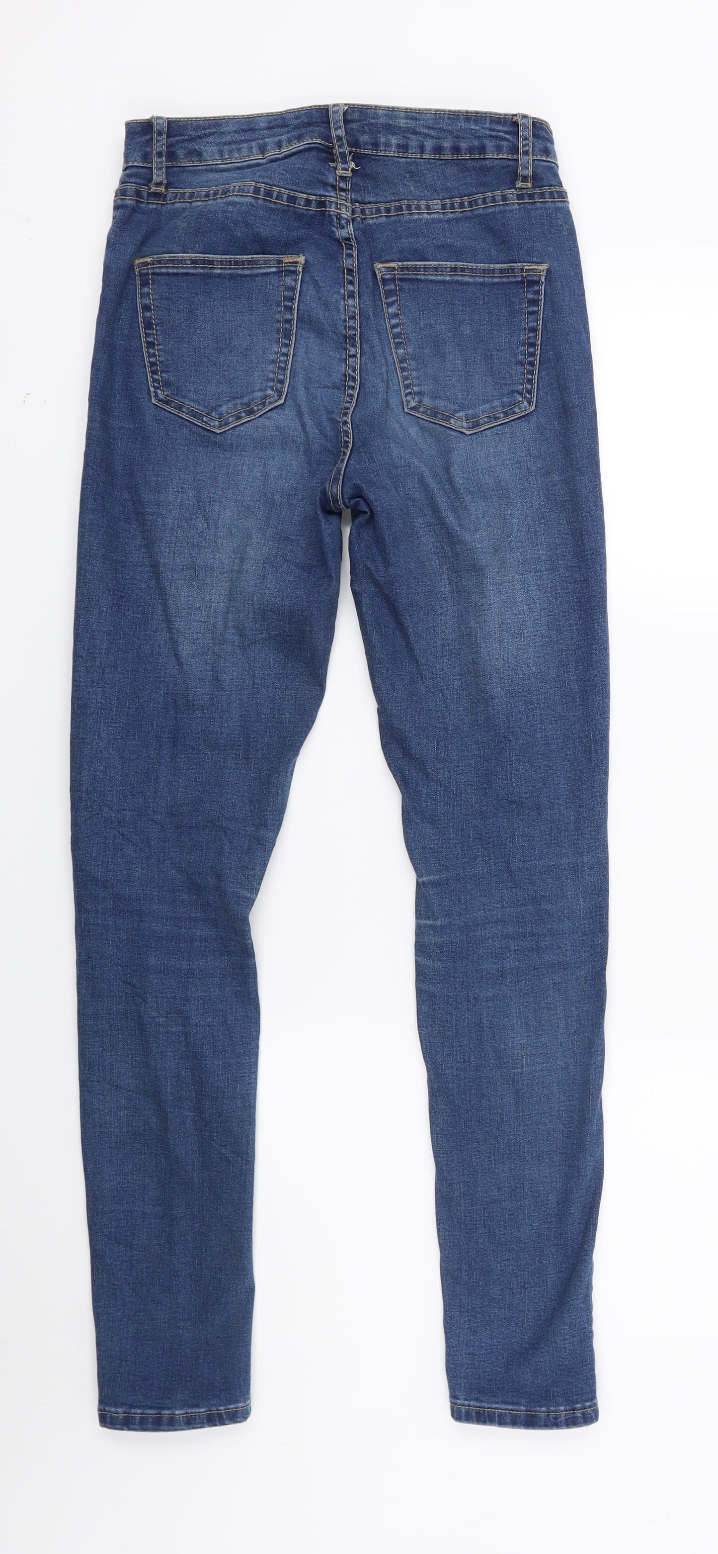 Preworn Womens Blue  Denim Skinny Jeans Size 25 in L26 in