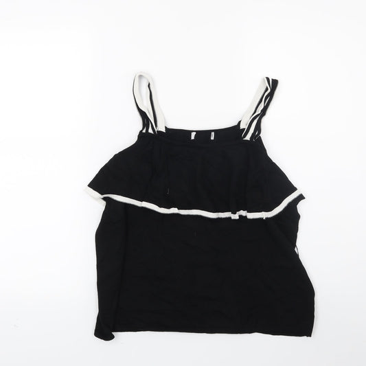 Marks and Spencer Womens Black  Knit Vest Jumper Size 16