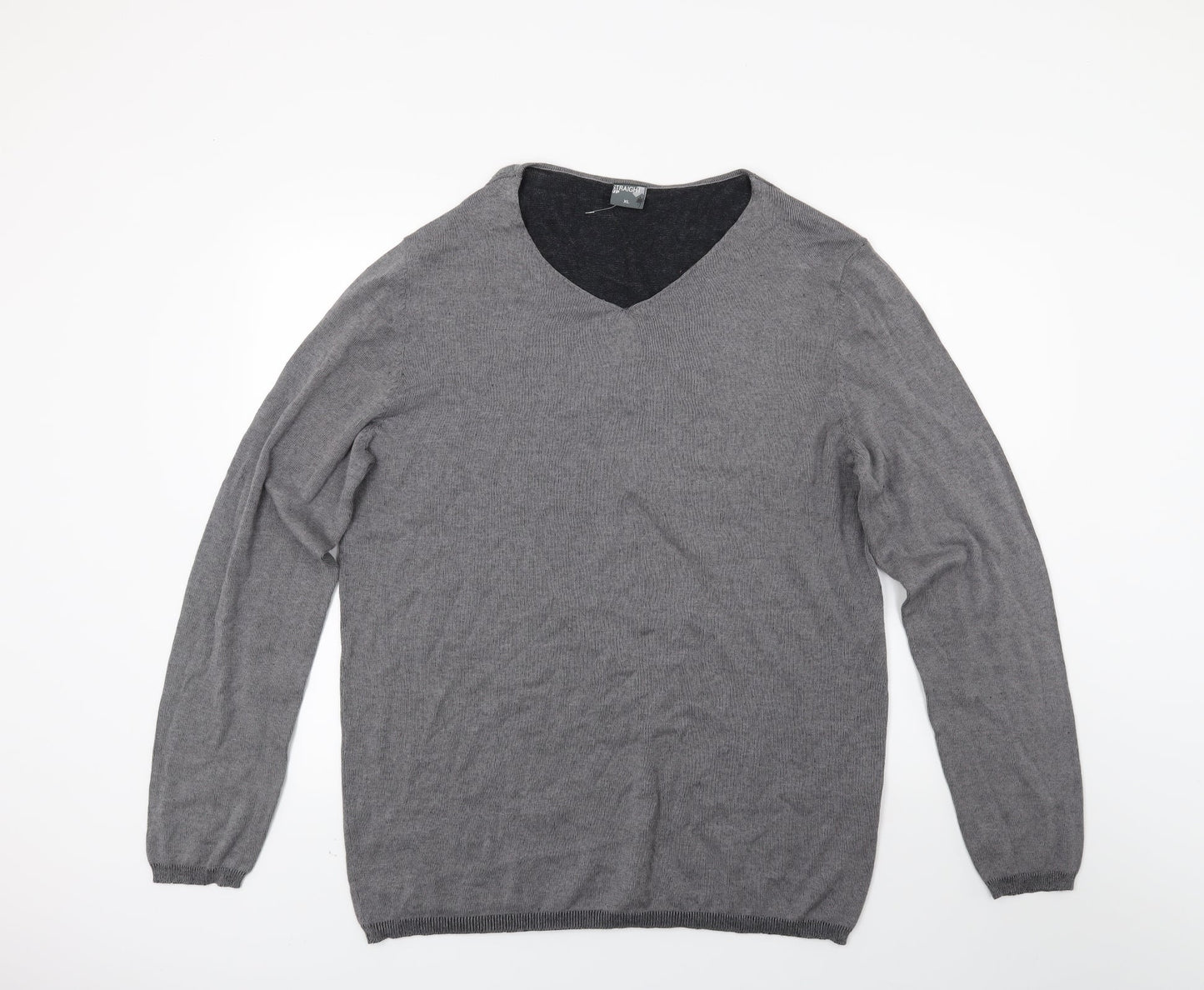 Straight up Mens Grey   Pullover Jumper Size XL