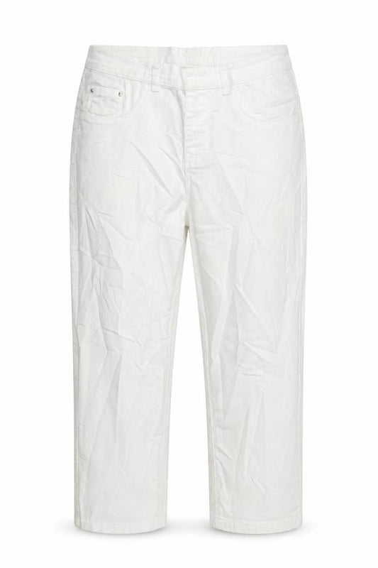 Preworn Womens White  Denim Cropped Jeans Size 28 in L20 in