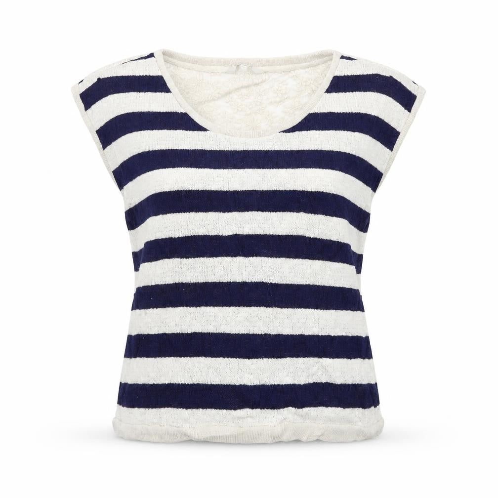 Peacocks Womens Blue Striped Knit Pullover Jumper Size 20