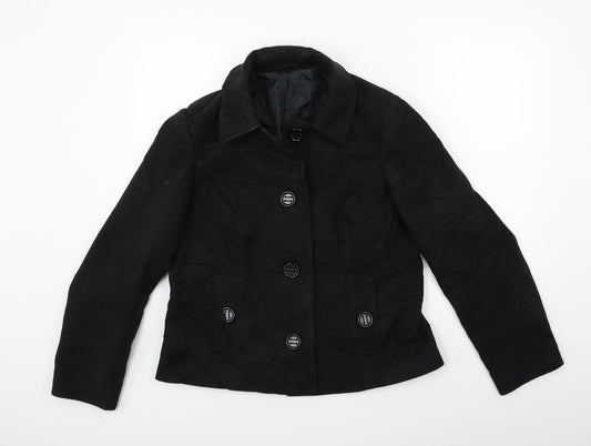Marks and Spencer Womens Black   Jacket Coat Size 14