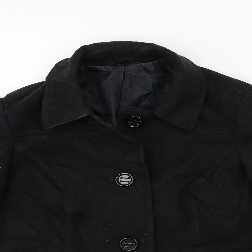 Marks and Spencer Womens Black   Jacket Coat Size 14