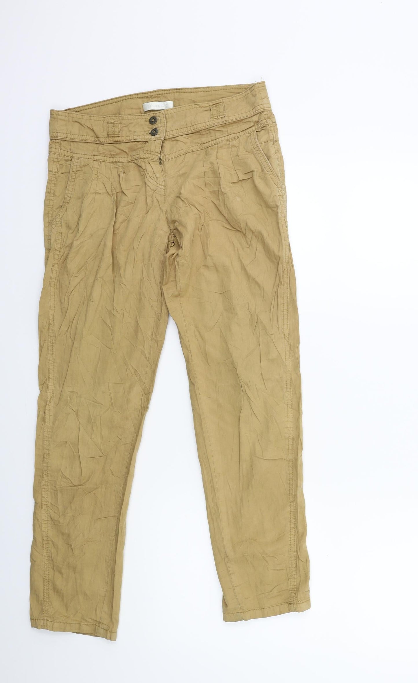 Promod Womens Brown   Trousers  Size 28 in L27 in