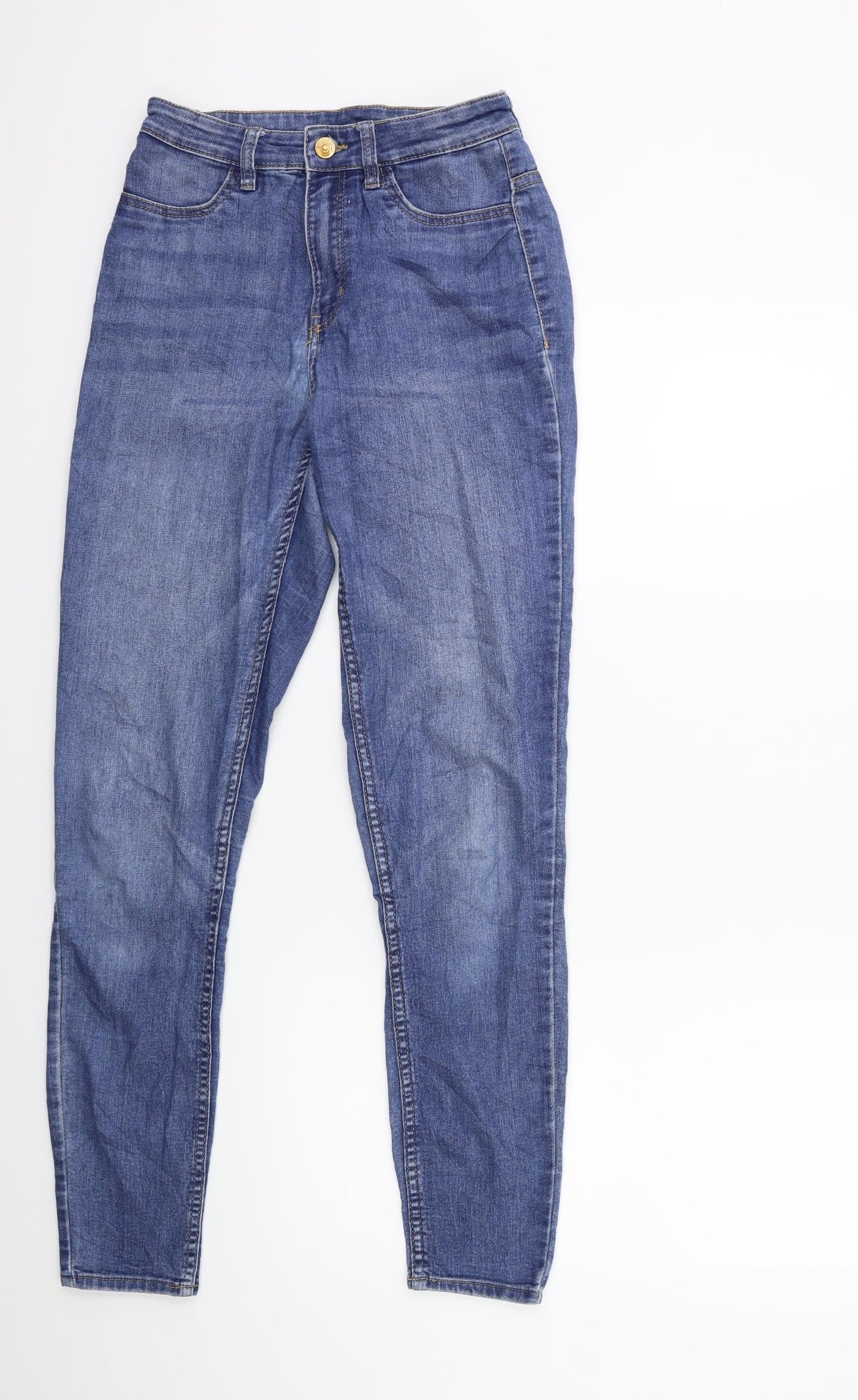 H&M Womens Blue  Denim Skinny Jeans Size 6 L29 in