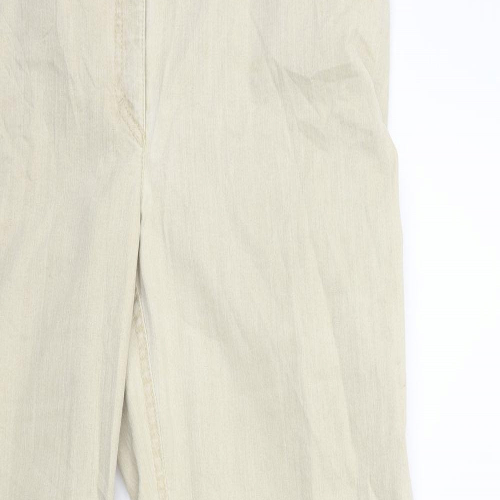 ZERRES Womens Beige  Denim Straight Jeans Size 20 L29 in