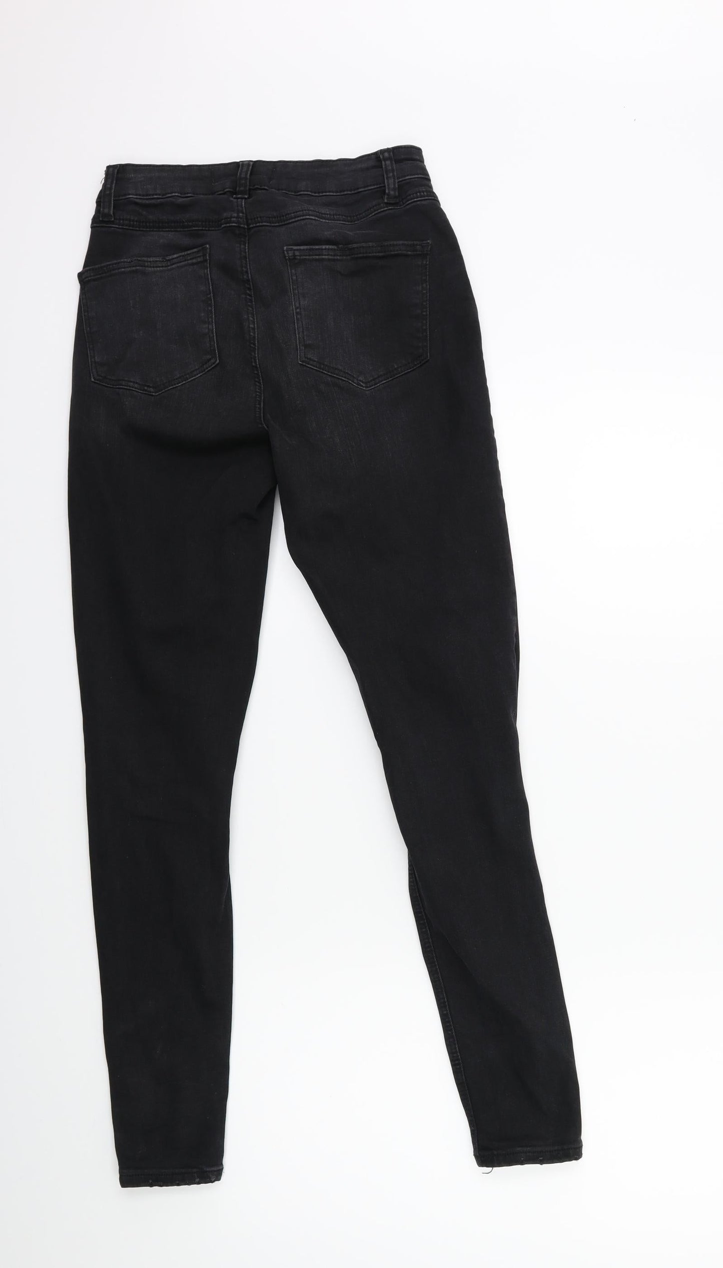 Denim & Co. Womens Black  Denim Skinny Jeans Size 8 L27 in