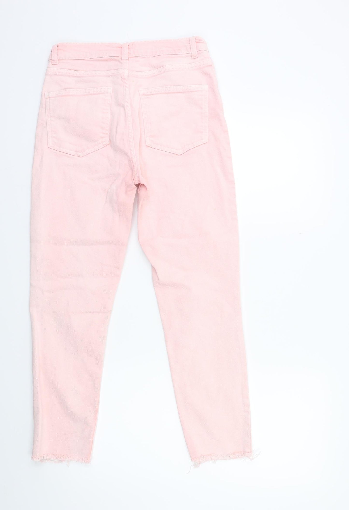 Preworn Womens Pink  Denim Skinny Jeans Size 28 in L25 in