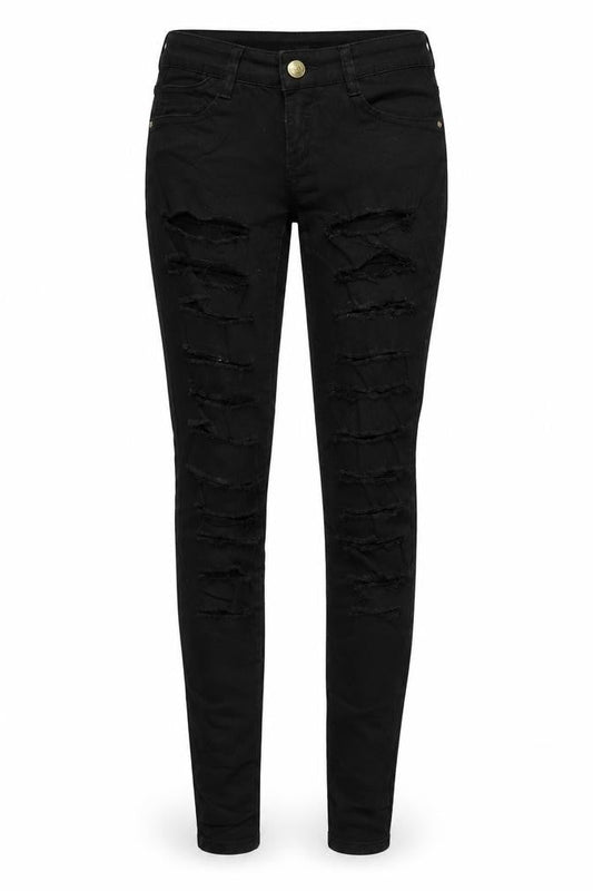 Miss RJ Womens Black  Denim Skinny Jeans Size 6 L28 in